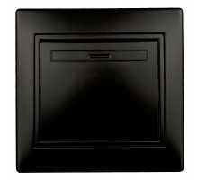 Переключатель  Plano 1-108-05 промежуточный, 10А-250В, IP20, СУ, антрацит   Б0053823  Intro