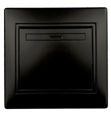 Переключатель  Plano 1-108-05 промежуточный, 10А-250В, IP20, СУ, антрацит   Б0053823  Intro