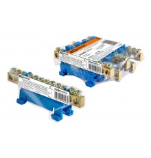 Шина "N" нулевая с изолятором на DIN-рейку 6x9мм стойка мал. 12 групп инд. стикер  SQ0801-0114  TDM