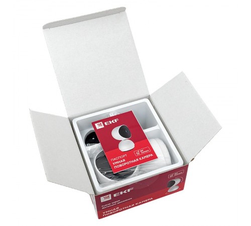 Умная поворотная камера  EKF Connect Wi-Fi белая  scwf-usb  EKF