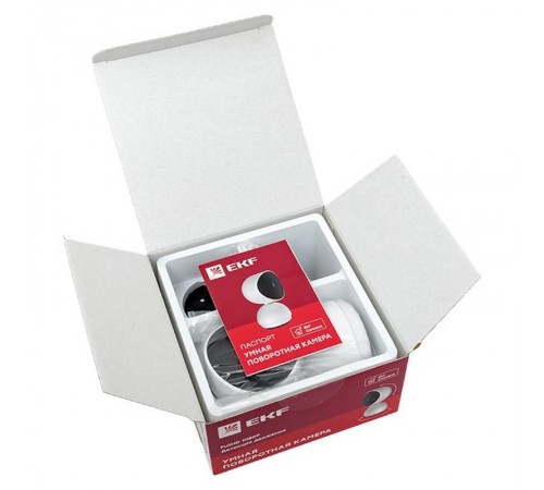 Умная поворотная камера  EKF Connect Wi-Fi белая  scwf-usb  EKF