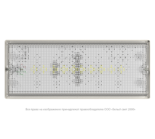 Световой указатель аварийного освещения светодиодный BS-UNIVERSAL-53-L1-INEXI2 13,4Вт 3ч IP65 универсальный накладной  a15637  Белый свет
