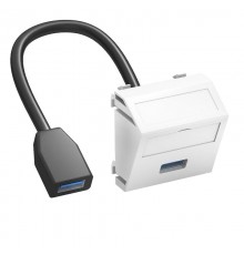 Мультимедийная рамка USB 3.0 A-A Modul45 (белый) (MTS-U3A F RW1)  6104934  OBO Bettermann