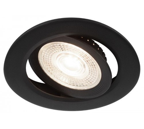 Светильник светодиодный встраиваемый  KL LED 25A-5 4K BK круглый поворотный черный 5Вт 4000К  Б0068180  ЭРА