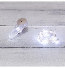 Гирлянда Роса с прищепкой 3 м, 30 LED, белое свечение, 2хCR2032 в комплекте  302-015  NEON-NIGHT