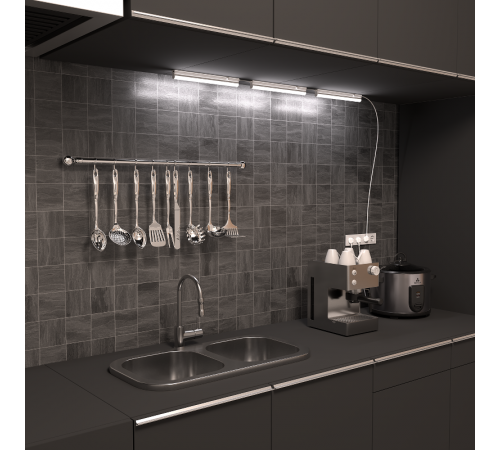 Светильник светодиодный TL Elementary линейный 5W 400lm 6500K IP20 310х22х33 LED 1/25  TL002  Gauss