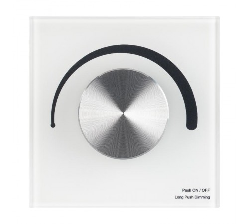 Панель SMART-P1-DIM-G-IN White (3V, Rotary, 2.4G) (Arlight, IP20 Пластик, 5 лет)  033752  Arlight