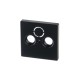 Накладка (центральная плата) для TV-R-SAT розетки, серия solo/future, цвет антрацит  1724-0-4252   2CKA001724A4252  ABB