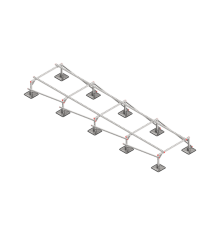 Опорная конструкция для установки оборудования TECHNORAPTOR STEELFOOT 1200х5000 тип 2  KM-TR-STF-SSEI-1200-5000-2  КМ - профиль