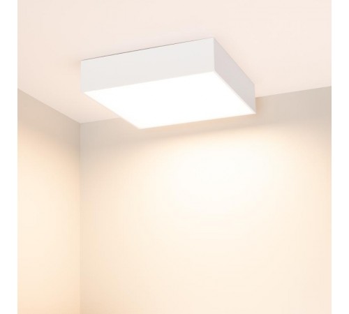 Светильник SP-QUADRO-S250x250-25W Warm3000 (WH, 120 deg, 230V)  034787  Arlight