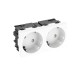 Розетка двойная 33° Modul45connect, 250 В, 16A (белый) (STD-D3C RW2)  6120482  OBO Bettermann