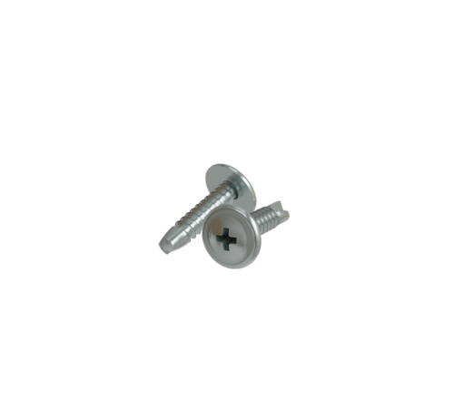 Саморез с прессшайбой и буром М4,2х32 мм (упак. 500 шт)  SHS-32B-KM  КМ - профиль