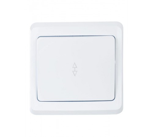 ВЕГА белый Выключатель 1-клавишный проходной 10А ВСп10-1-0-ВБ  EVV12-K01-10-DM  GENERICA