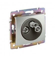 Valena Алюминий Розетка TV-FM-SAT единственная 5-2400 МГц 1,5 дБ  770135  Legrand