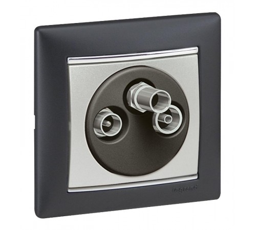 Valena Алюминий Розетка TV-FM-SAT единственная 5-2400 МГц 1,5 дБ  770135  Legrand