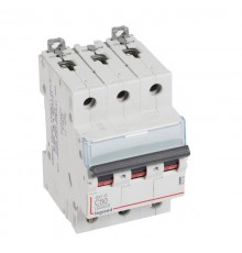 Выключатель автоматический трехполюсный DX3-E 6000 50А C 6кА  407296  Legrand