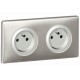 Celiane Титан Лицевая панель розетки 2К+З фр.ст.  068412  Legrand