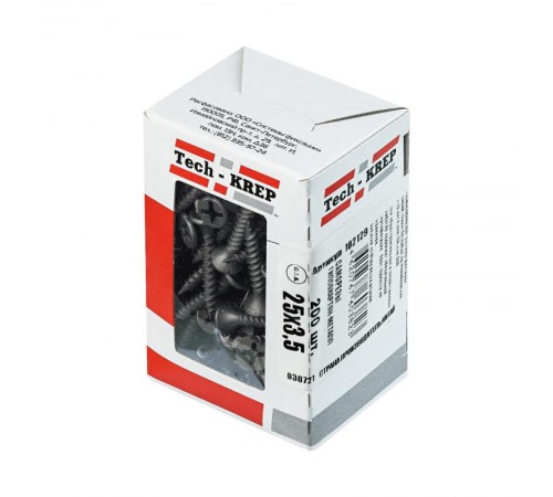 Саморез ШСГМ 3,5х25 (200 шт) - коробка с окном ( 0,249 кг)  102129  Tech-KREP