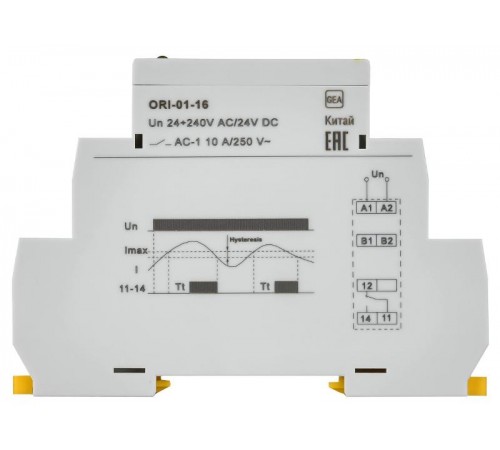 Реле тока ORI. 1,6-16 А. 24-240 В AC / 24 В DC  ORI-01-16  IEK