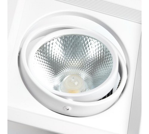 Светильник светодиодный встраиваемый карданный AL201, 1x20W, 1800 Lm, 4000К, 35 градусов, белый  29776  FERON
