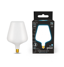 Лампа светодиодная Filament V160 9W 890lm 4100К Е27 milky LED 1/6  1016802209  Gauss