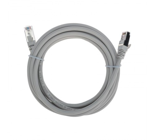 Патч-корд F/UTP CAT 6, RJ45-RJ45, 26AWG, LSZH, серый, 3м REXANT  02-0210-3  REXANT
