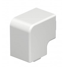 Крышка плоского угла кабельного канала WDK 40x40 мм (ПВХ,белый) (WDK HF40040RW)  6192831  OBO Bettermann