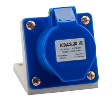Розетка 113-16А-6h-220AC-2P+PE-IP44  222746  КЭАЗ