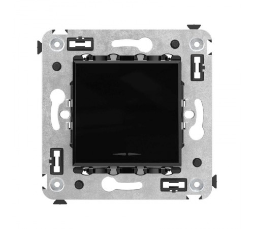 Кнопка одноклавишная в стену, "Avanti", "Черный квадрат"  4402153  DKC