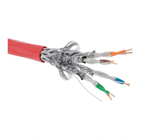 Кабель CAT 5е, S/FTP, нг(А)-FRHF, бухта 305м, красный  RN5ESFA04RD  DKC