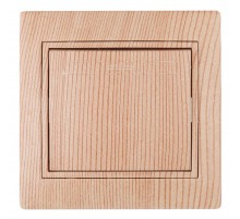 Выключатель Intro Plano 1-101-11 одноклавишный 10А-250В, IP20, СУ, сосна  Б0053728  Intro