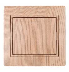 Выключатель, 10А-250В, IP20, СУ, Plano, сосна 1-101-11 (10/200/2400)  Б0030033  Intro