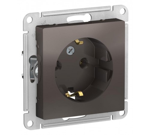 AtlasDesign Мокко Розетка с заземлением, 16А, механизм  ATN000643  SE