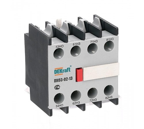 Приставка контактная доп.контакты 1НО+3НЗ ли  24107DEK  DEKraft