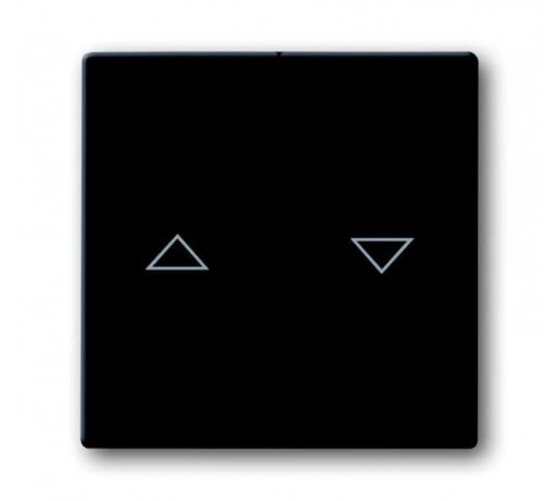 Клавиша для 2-клавишных выключателей/переключателей/кнопок с символом "??", глухая, Impressivo, антрацит  1785JA-81   2TKA000530G1  ABB