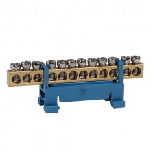 Шина нулевая тип Стойка OptiKit  BB-S-N-DIN-12-6х9 синий  277830  КЭАЗ