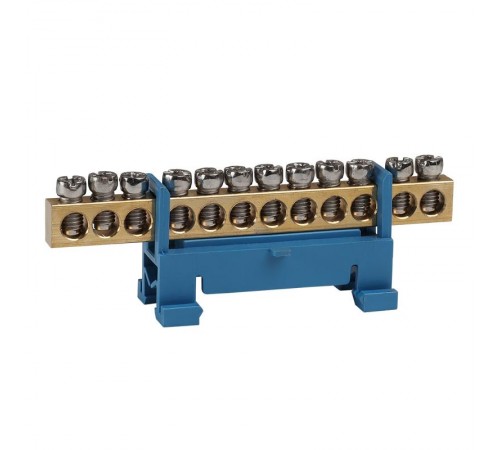 Шина нулевая тип Стойка OptiKit  BB-S-N-DIN-12-6х9 синий  277830  КЭАЗ