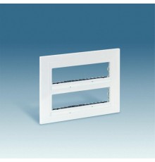 Simon 82 Рамка, 16 узких (8 широких) модулей в 2 ряда (+суппорт), 193*250*10,5мм, S82C, алюминий  82851-33  Simon