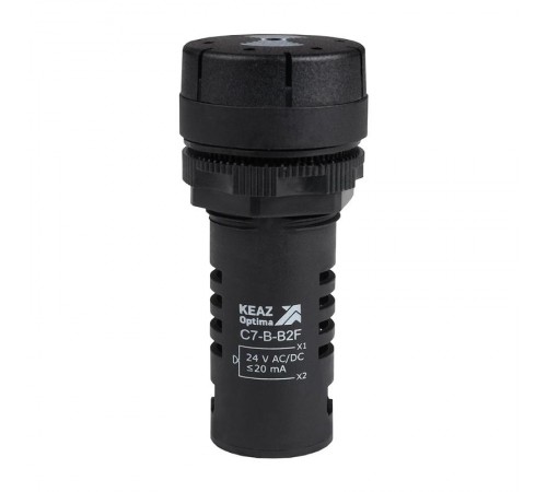 Зуммер с непрерывным сигналом OptiSignal Compact D22 C7-B-B2C черный 24 В AC/DC   362175  КЭАЗ