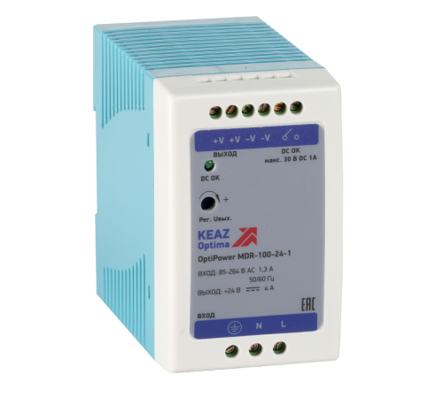 Блок питания OptiPower MDR-100-24-1 284542  КЭАЗ