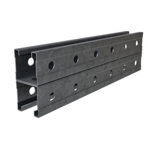 СТРАТ-профиль двойной перфорированный 41х41х900, толщ. 2,0 мм, гор. цинк, 374209  СПД-41х41х900-2,0-ГЦ   Ostec