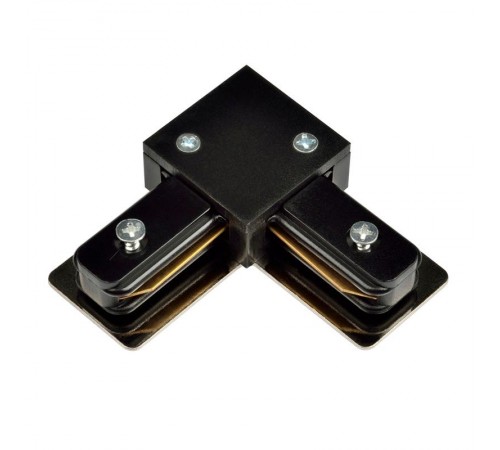 Соединитель для шинопровода осветительного L-образный однофазный черный UBX-Q121 K21 BLACK 1 POLYBAG  UL-00001280  Volpe