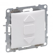 SUNO Переключатель для жалюзи и рольставней 6АХ 250В. Безвинтовые зажимы. Цвет "Белый"  721139  Legrand