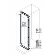 Стойка задняя для каб.секции H=1800мм  EM1811  ABB