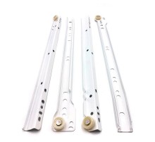 Направляющие роликовые 400 мм белый (компл)  - накл   130863  Tech-KREP