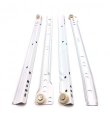Направляющие роликовые 400 мм белый (компл)  - накл   130863  Tech-KREP