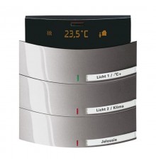 6321/38-20-500 Сенсор 3/6-клавишный, терморегулятор, triton, цвет платина  6320-0-0052  2CKA006320A0052  ABB