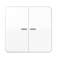 Клавиша для KNX кнопки, 2 группы с окошком; дюропласт; белый CD102KO5WW Jung