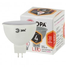 Лампа светодиодная LED 4Вт GU5.3 220В 2700К smd MR16 отражатель (рефлектор)  Б0017746  ЭРА