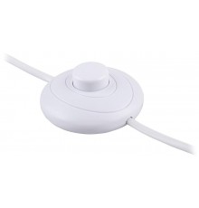 DM106 сетевой шнур (с ножным выключателем), 2,5 м, пластик, белый  29844  FERON